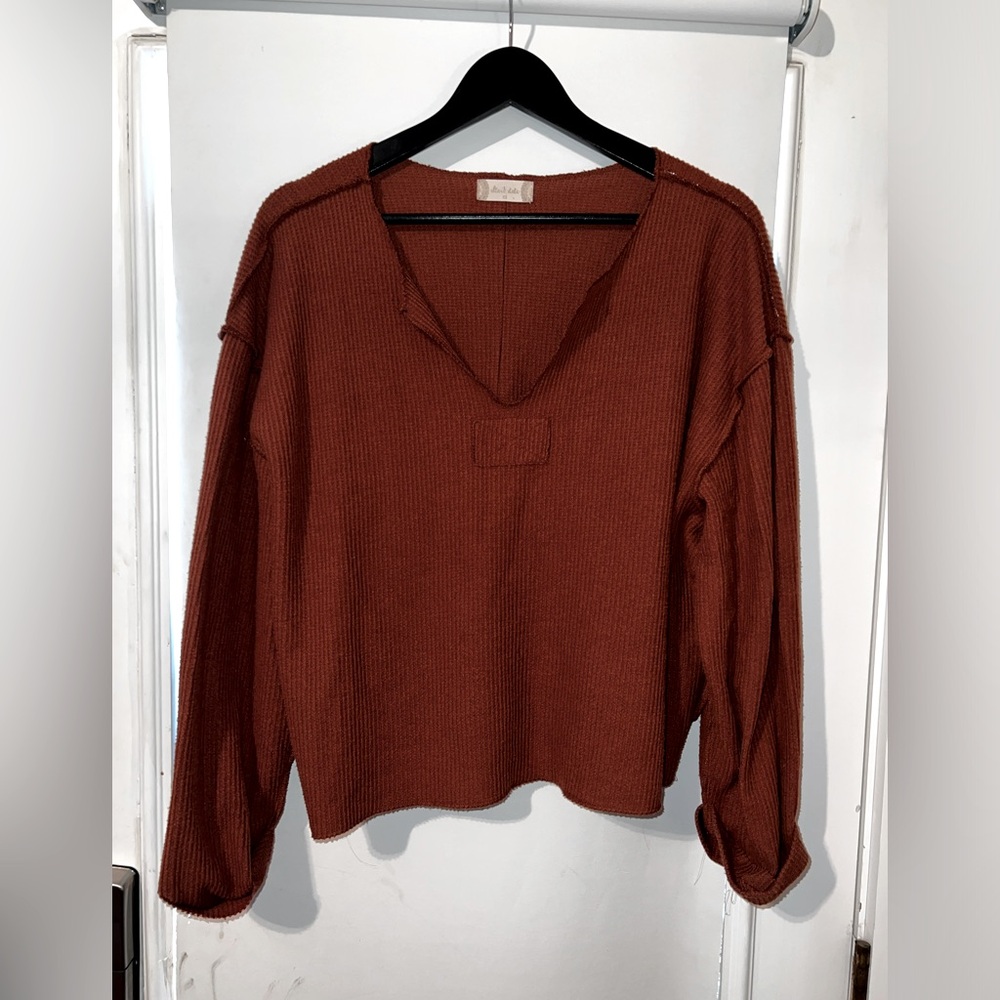 Altard State, Size extra small, rust oversized top